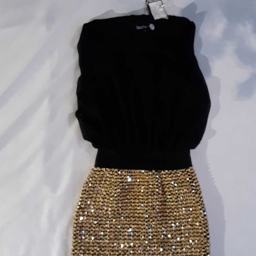 Kim Chiffon and Sequin 2 in 1 Dress